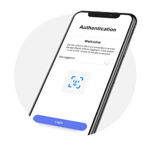 phone with face id authentication on the screen